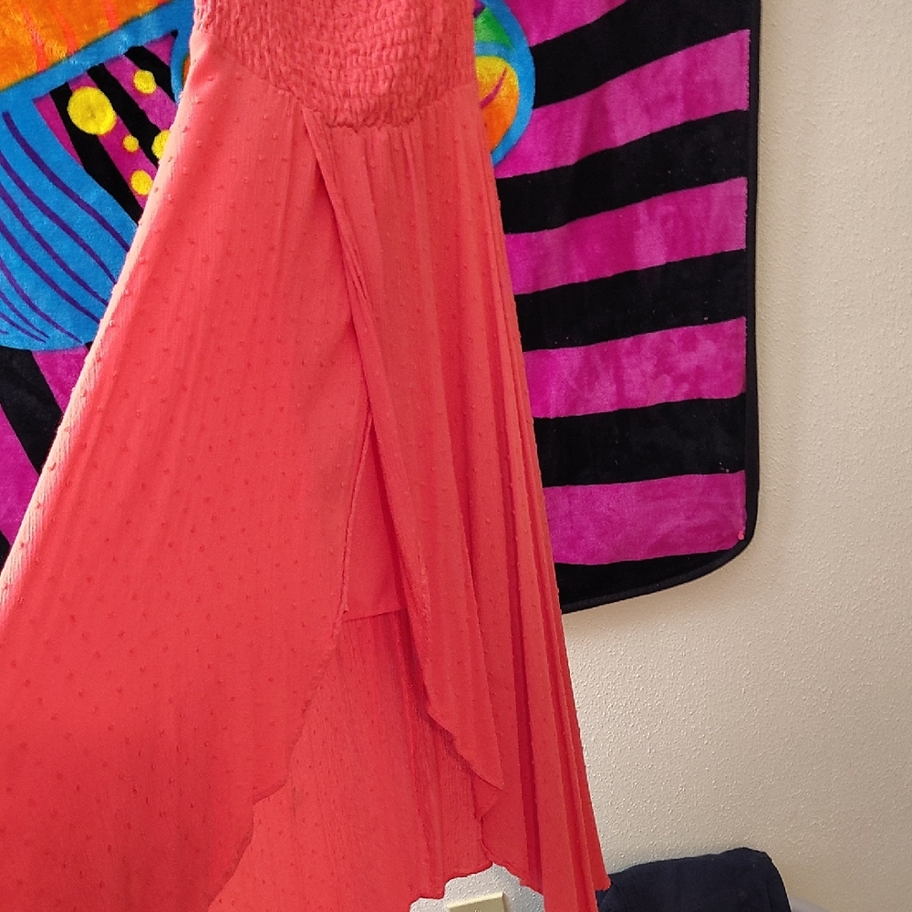 Hyfve Coral Textured Dress